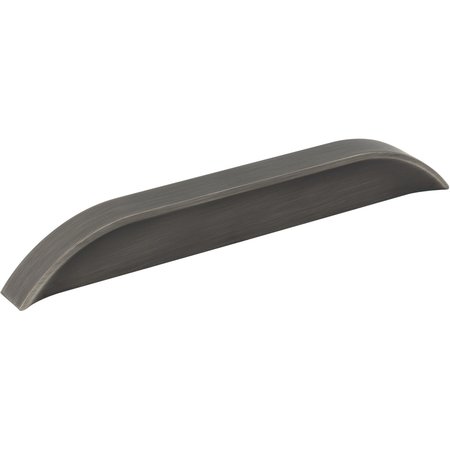 JEFFREY ALEXANDER 128 mm / 160 mm Center-to-Center Brushed Pewter Elara Cabinet Pinch Pull 484-128160BNBDL